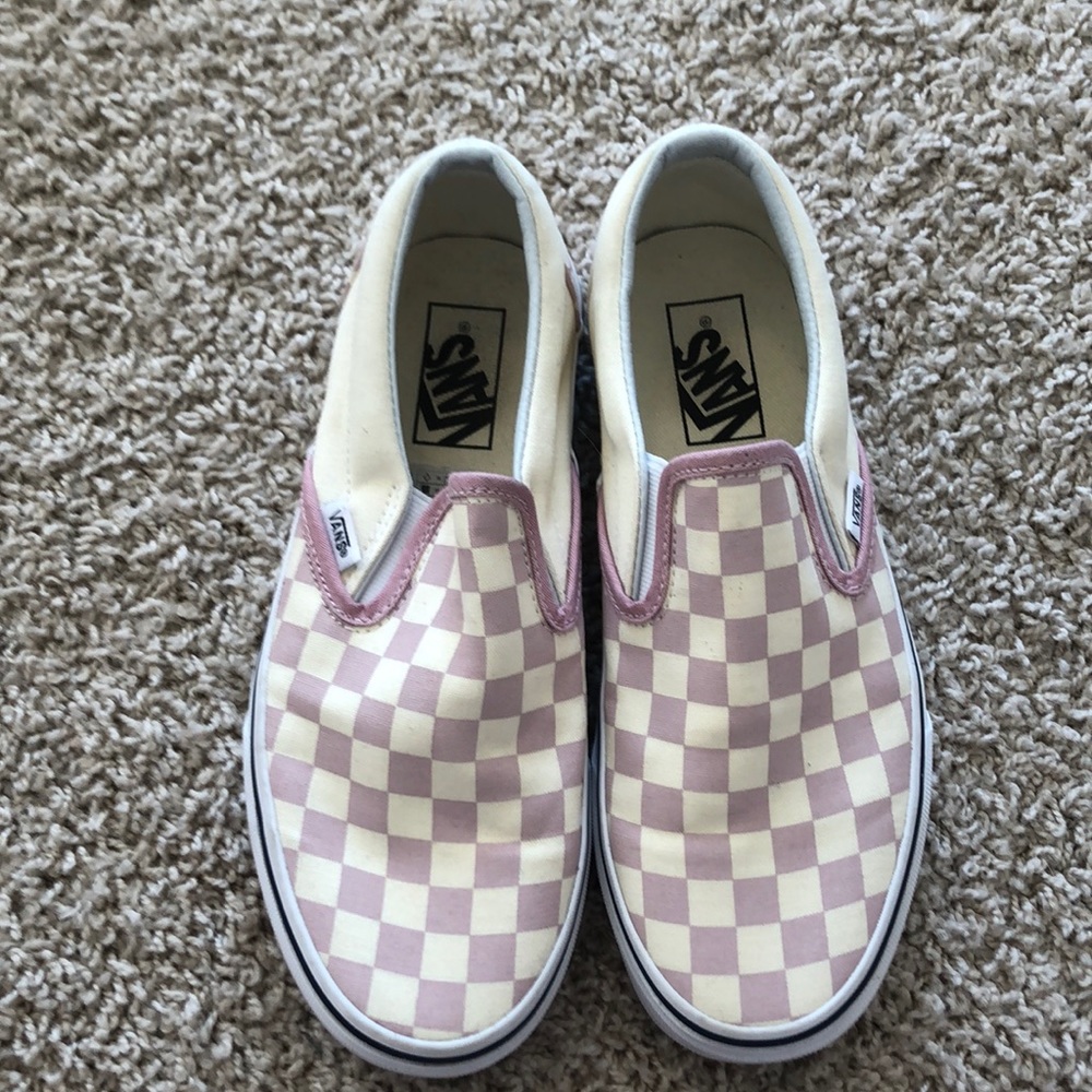 Pink classic slip on vans